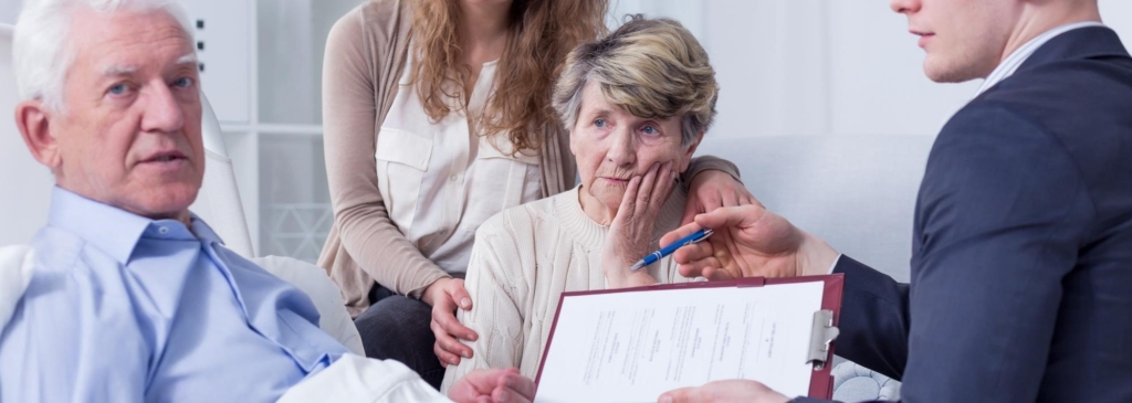 Alzheimer's patients signing legal documents
