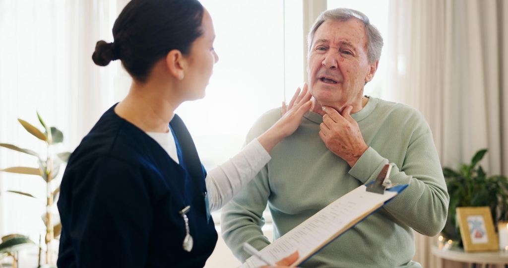 Care Manager with elderly client