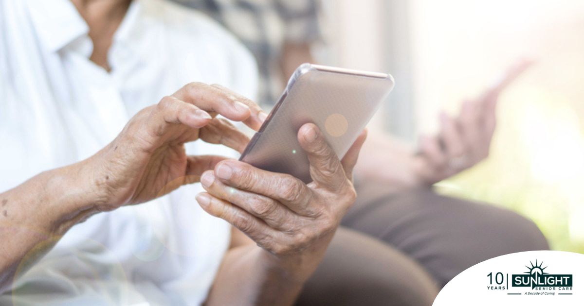 Home care assistance technology in use.